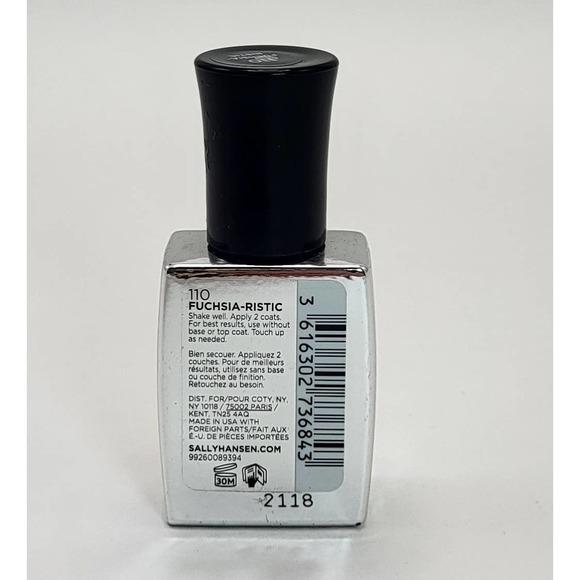 Sally Hansen Color Foil Fuchsiaristic Nail Makeup Prom Date Night .33 Fl Oz New - Picture 3 of 4